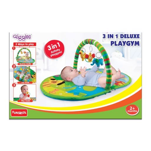 3-in-1 Deluxe Playgym – Multi-Mode Activity Gym for Babies (2+ Months)